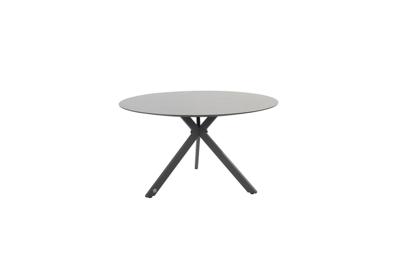 Locarno Tafelframe Antracite Met Locarno HPL Slate Tafelblad diameter 130 cm - 4so
