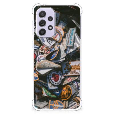 Samsung Galaxy A33 Anti-shock Hoesje met foto Badges Samsung Galaxy A33 Anti-shock Hoesje met foto Badges