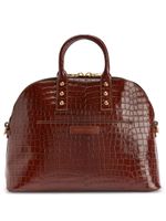 Giuseppe Zanotti sac à main à effet peau de crocodile - Marron - thumbnail