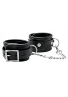 Premium Leather Wrist Cuff - Black