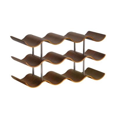 Flessenrek Andrea House Walnoot 42 x 16 x 23 cm
