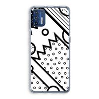 Pop Art #4: Motorola Moto G9 Plus Transparant Hoesje