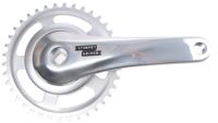 SturmeyArcher Crankset 38T cranklengte 170mm. zilver aluminium spieloos. 92mm cover. -8mm diepte - thumbnail