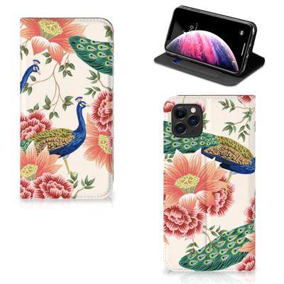Smartphone hoesje voor Apple iPhone 11 Pro Max Pink Peacock