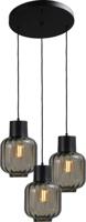 Masterlight Design hanglampLett lll 20 3-lichts smoke glas - 2162-05-05-20-35-3
