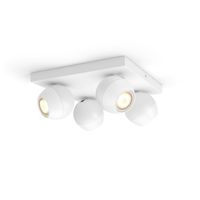 Philips Plafondlamp Hue Buckram - White Ambiance 4-lichts wit 929003048201