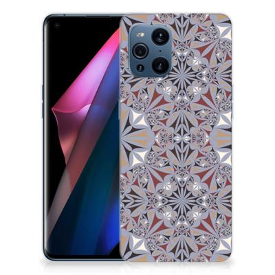 OPPO Find X3 | X3 Pro | TPU | Siliconen hoesje | Flower Tiles