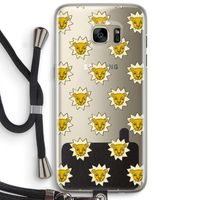 Leeuwenkoppen: Samsung Galaxy S7 Edge Transparant Hoesje met koord