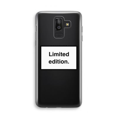 Limited edition: Samsung Galaxy J8 (2018) Transparant Hoesje