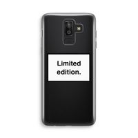 Limited edition: Samsung Galaxy J8 (2018) Transparant Hoesje