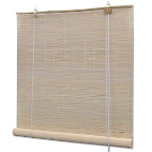VidaXL Rolgordijn 120x220 cm bamboe natuurlijk