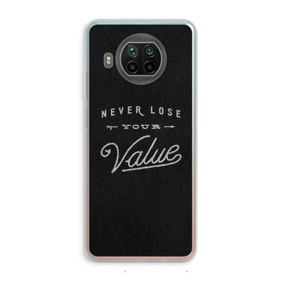 Never lose your value: Xiaomi Mi 10T Lite 5G Transparant Hoesje