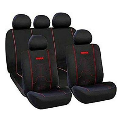 Set hoezen voor zittingen MOMO 21 Zwart Zwart/Rood Polyester