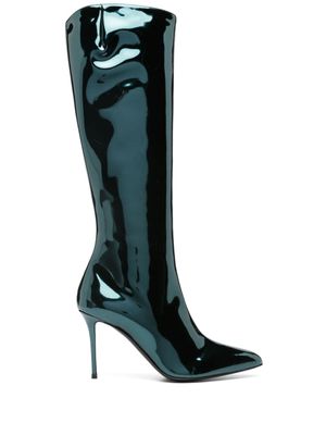 Giuseppe Zanotti bottes à bout pointu 95 mm - Vert