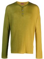 Zegna x The Elder Statesman pull en maille gaufrée - Jaune - thumbnail