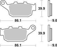 BREMBO Remblokken, voor de moto, Road Gesinterd Metaal 07HO53SP