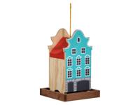 dobar Decoratief vogelhuisje (Lichtblauw/rood) dobar Decoratief vogelhuisje (Lichtblauw/rood)