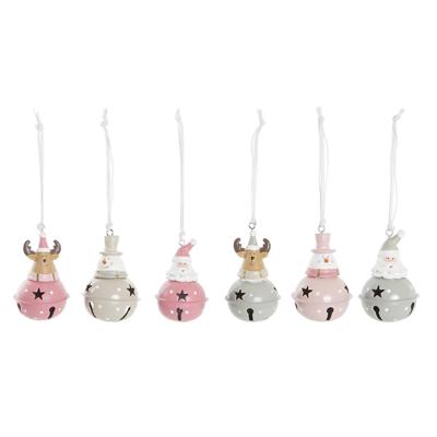 Kerstversiering DKD Home Decor Metaal Hars (5 x 5 x 9 cm) (6 Stuks)
