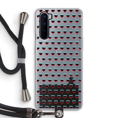 Hartjes: OnePlus Nord Transparant Hoesje met koord