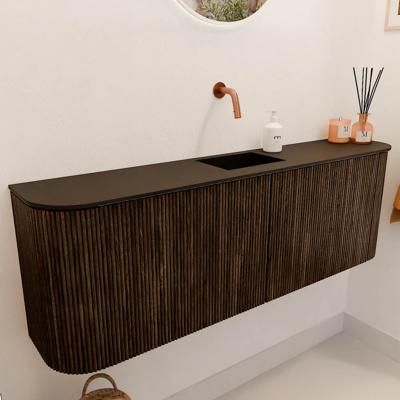 Toiletmeubel Mondiaz Joya | 123.2 cm | Meubelkleur Walnut | Faye wastafel Urban Midden | Zonder kraangat(en) Toiletmeubel Mondiaz Joya | 123.2 cm | Meubelkleur Walnut | Faye wastafel Urban Midden | Zonder kraangat(en)
