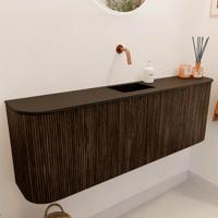 Toiletmeubel Mondiaz Joya | 123.2 cm | Meubelkleur Walnut | Faye wastafel Urban Midden | Zonder kraangat(en) Toiletmeubel Mondiaz Joya | 123.2 cm | Meubelkleur Walnut | Faye wastafel Urban Midden | Zonder kraangat(en)