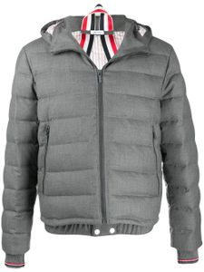 Thom Browne veste de ski Super 120s en serge - Gris