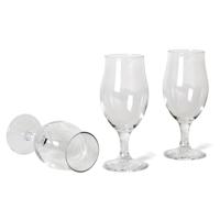 Bormioli Bierglazen - 9x - speciaalbier glazen - op voet - 260 ml