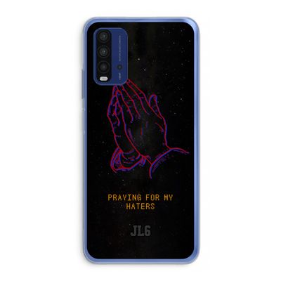 Praying For My Haters: Xiaomi Redmi 9T Transparant Hoesje
