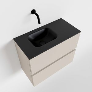 Toiletmeubel Mondiaz Ada | 60 cm | Meubelkleur Linen | Lex wastafel Urban Links | Zonder kraangat