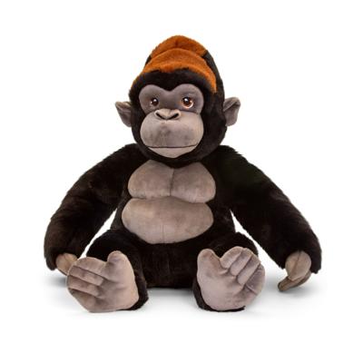 Knuffel Gorilla aap - zwart - pluche - knuffeldier - 45 cm Knuffel Gorilla aap - zwart - pluche - knuffeldier - 45 cm