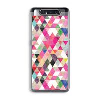 Gekleurde driehoekjes: Samsung Galaxy A80 Transparant Hoesje