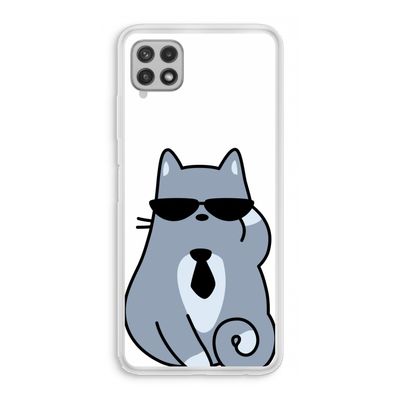 Cool cat: Samsung Galaxy A22 4G Transparant Hoesje