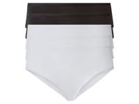 esmara 5 dames hipsters (Zwart/wit, 3XL (56/58))