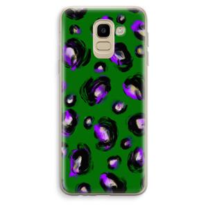 Green Cheetah: Samsung Galaxy J6 (2018) Transparant Hoesje