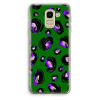 Green Cheetah: Samsung Galaxy J6 (2018) Transparant Hoesje - thumbnail