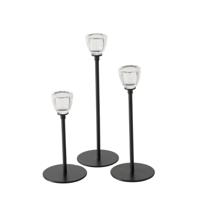 Boltze Home kandelaar zwart 3-delig ø7cm