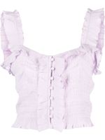 ISABEL MARANT haut Gimsy à coupe crop - Violet