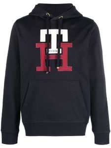 Tommy Hilfiger hoodie à logo brodé - Bleu