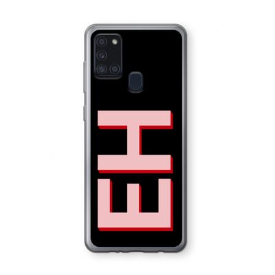 Monogram: Samsung Galaxy A21s Transparant Hoesje