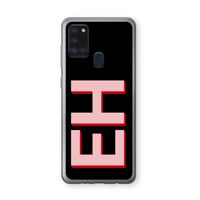 Monogram: Samsung Galaxy A21s Transparant Hoesje