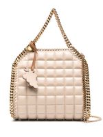 Stella McCartney mini Falabella quilted tote bag - Tons neutres