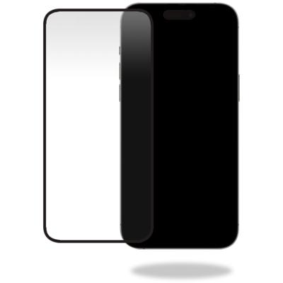 Mobilize Glass Screen Protector - Black Frame - Apple iPhone 15 Pro Max