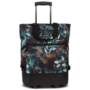 Punta Wheel Trolley Shopper Leafs Zwart/Groen