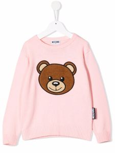 Moschino Kids pull Teddy Bear à col ras du cou - Rose