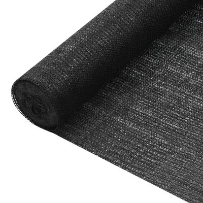 VidaXL Privacynet 75 g/m² 1,5x25 m hdpe zwart