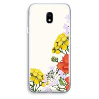 Wilde bloemen: Samsung Galaxy J3 (2017) Transparant Hoesje - thumbnail