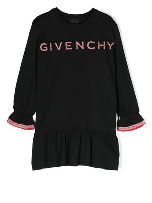 Givenchy Kids robe à logo imprimé - Noir
