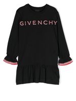 Givenchy Kids robe à logo imprimé - Noir