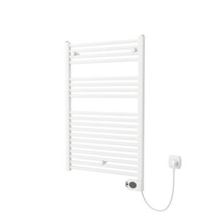 Plieger Elba Electrical Elektrische Designradiator - 94.2x50cm - met thermostaat - 500w - wit 1550006