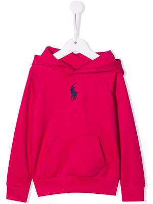 POLO RALPH LAUREN KIDS hoodie à motif Polo Pony brodé - Rose